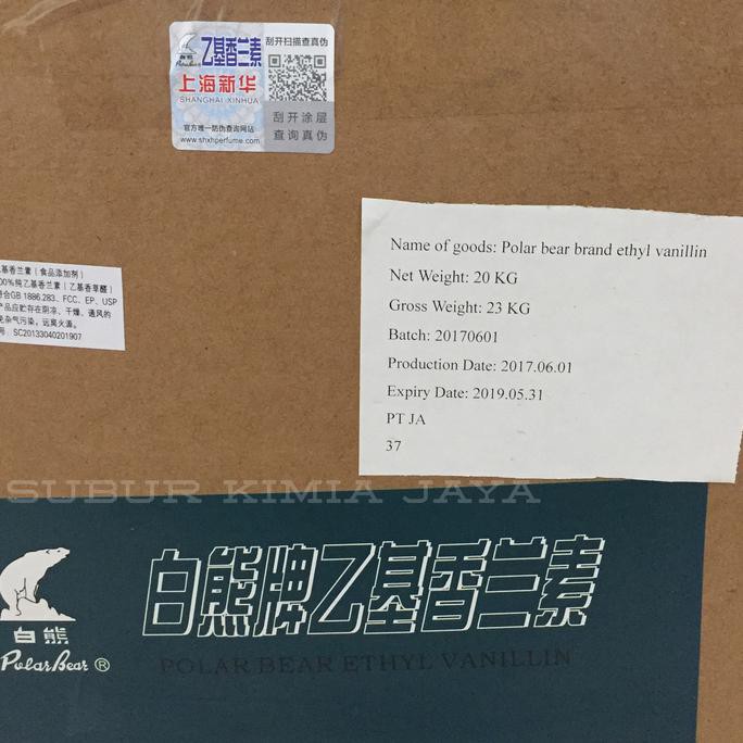 

31.87-Kue- Ethyl Vanillin Polarbear / Vanili / Vanilin Powder 15 Gr -Terlengkap-Termurah-Dijamin.