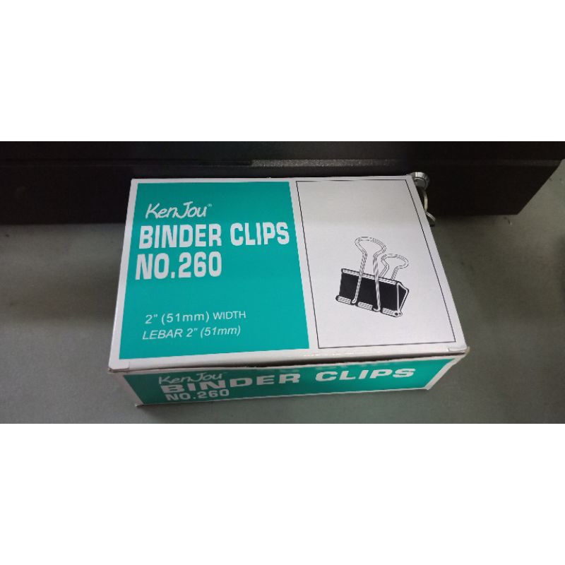 Binder Clips / Klip / Penjepit Kertas Kenjou No. 260