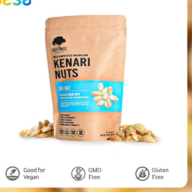 

East Forest Kenari Nuts Sea Salt 80 Gr ✱