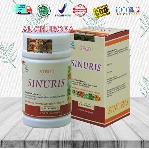 Sinuris 60 Kapsul Obat Sinusitis Selesma Alami | ORIGINAL | BPOM | HALAL MUI