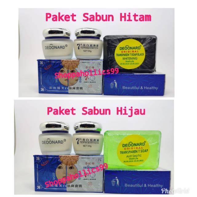 paket Deoonard Biru + Sabun / Deoonard Blue Set + Sabun
