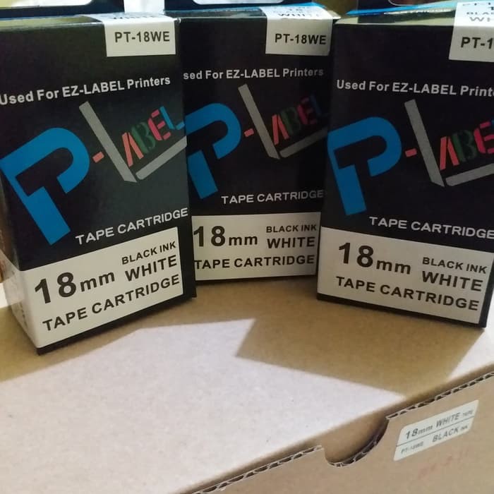 

Label Tape 18mm Compatible Casio Warna Putih