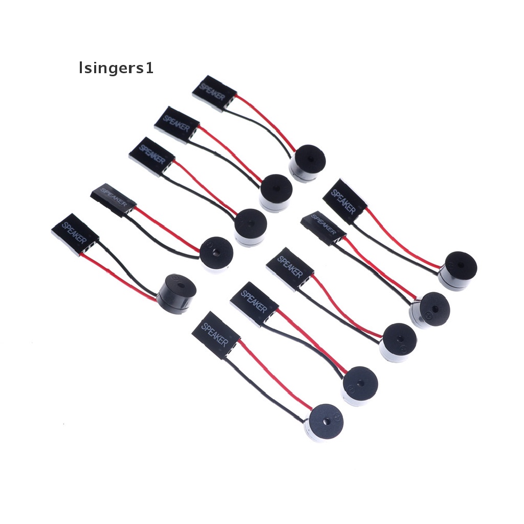 (lsingers1) 10pcs / set Motherboard Mainboard BIOS Beep Code Internal Speaker Buzzer Untuk Komputer