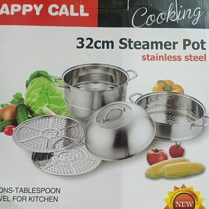Dandang jumbo steamer pot 32cm happy call