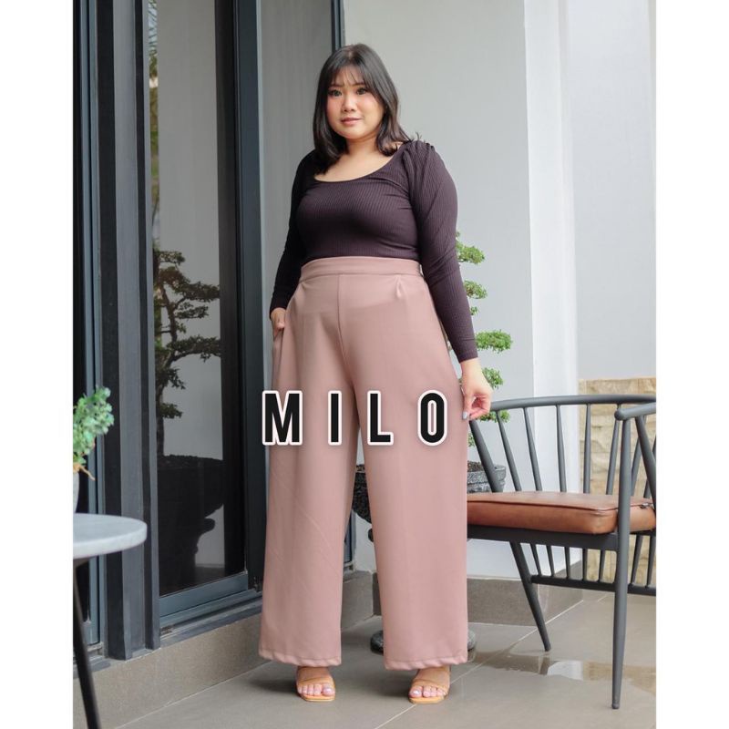 KULOT LOOSE PANTS ~ ALL SIZE REMAJA &amp; JUMBO EDISI up BB 90kg READY✔️ Scuba Premium TEBAL &amp; NYAMAN COD celana panjang wanita/