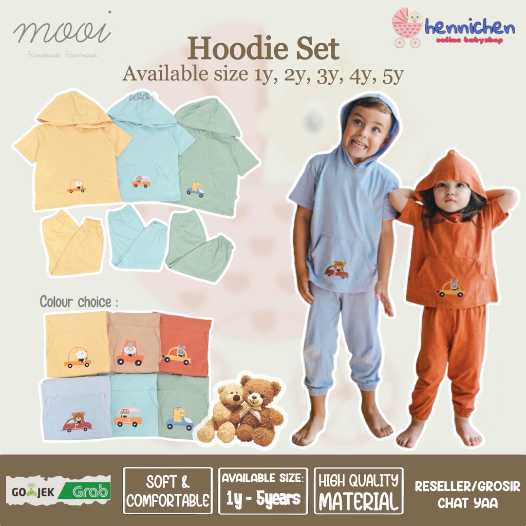 PROMO 7.7 PROMO BAJU LEBARAN MURAH CUCI GUDANG PROMO MOOI HOODIE SET SETELAN ANAK JOGGER ANAK PAKAIAN ANAK 1-5 Tahun