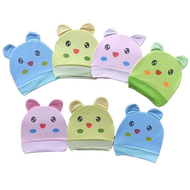 3 PCS Topi Bulat Bayi Kucing New Born