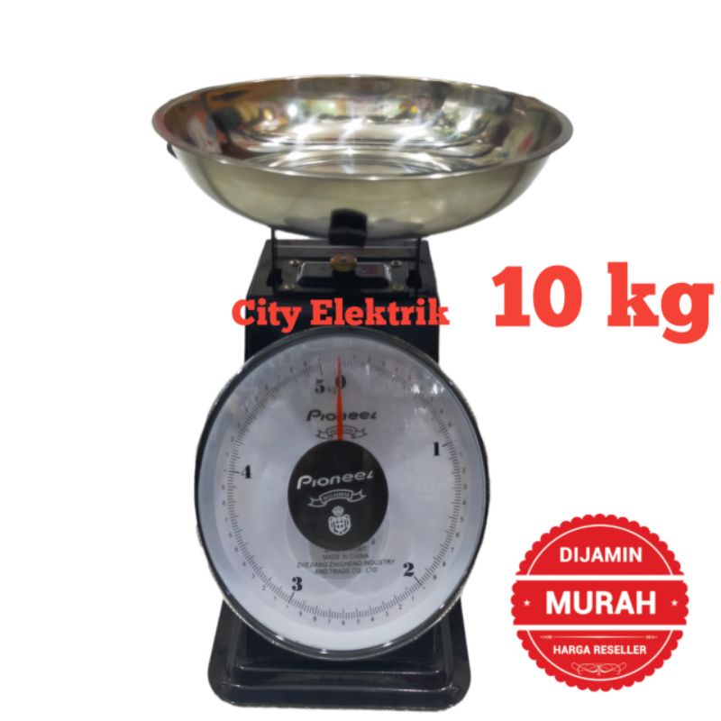 Timbangan Jarum Analog Manual Besi  5 KG, 10 KG, 15 KG, 20 KG / Timbangan Duduk / Timbangan Buah/ Original