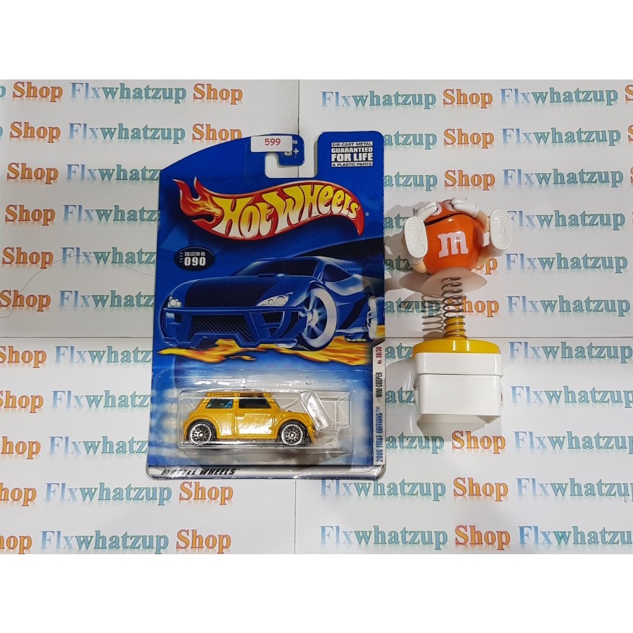 Hot Wheels Mini Cooper (2000 FIRST EDITIONS) - YELLOW US CARD