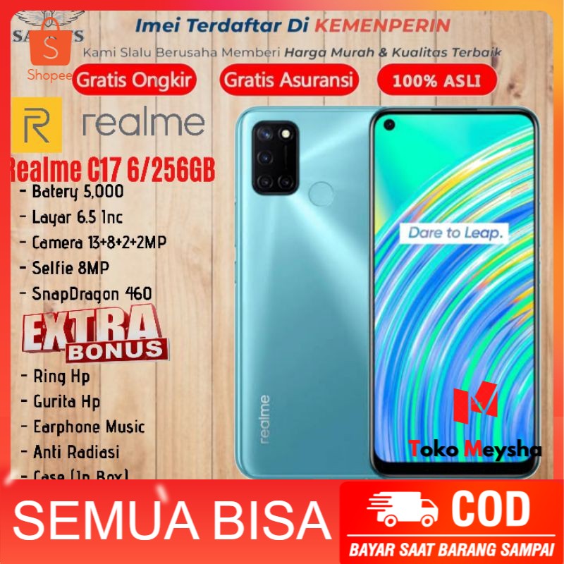 Realme C17 Ram 6GB Rom 256GB 6/256 Garansi Resmi Realme 1 Tahun - New Original