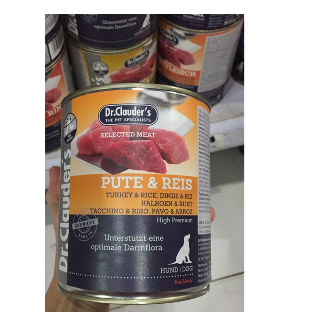 Dr clauders pute&amp;reis kalengan 800g