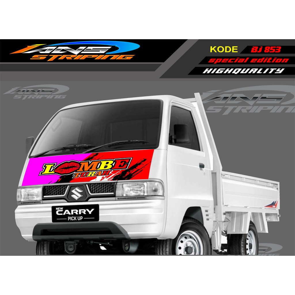 STICKER DECAL KAP MOBIL CARRY/ STIKER KABIN DEPAN MOBIL CARRY PICK UP / STICKER TERBARU