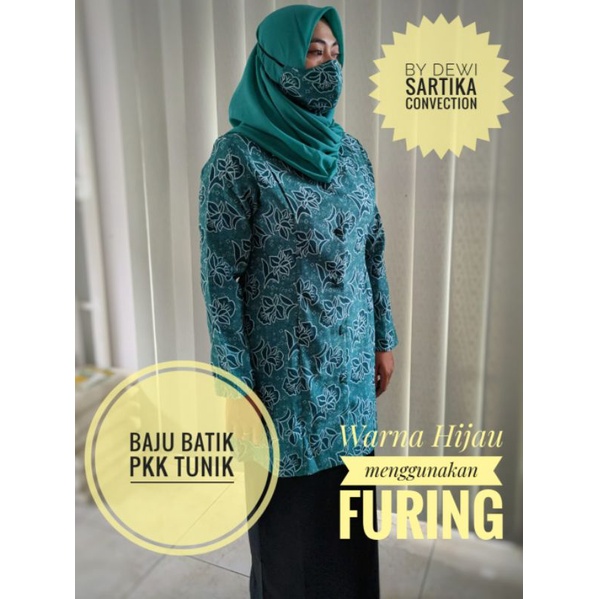 Baju Batik PKK Tunik seragam batik Pkk Tunik termurah terlaris