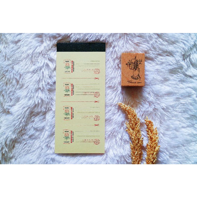 

Ticket Label Pad - Rose