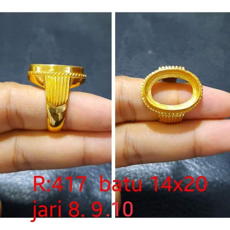 Ikat ring emban perunggu model eropa