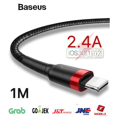 Baseus Kabel Data Iphone Cafule Cable For Lightning 2.4a 1m