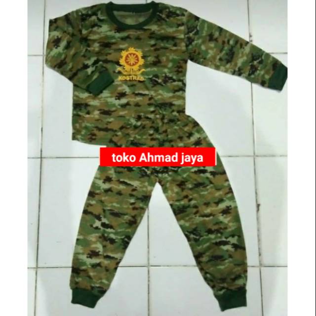 Kaos celana  panjang  loreng army kostrad Shopee Indonesia