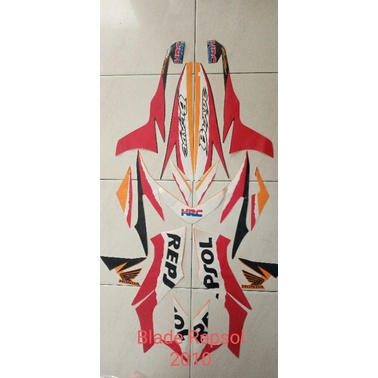 Sticker/Striping Honda BLADE REPSOL 2010
