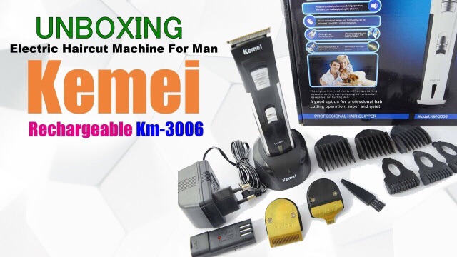 Alat Cukur Rambut Rechargeable Kemei KM-3006 Alat Cukur Rambut Listrik