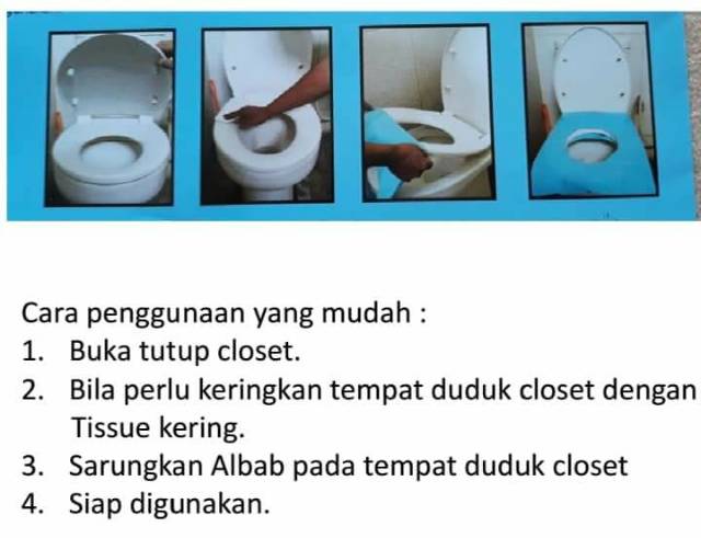 ALBAB, Alas Tempat Duduk Closet