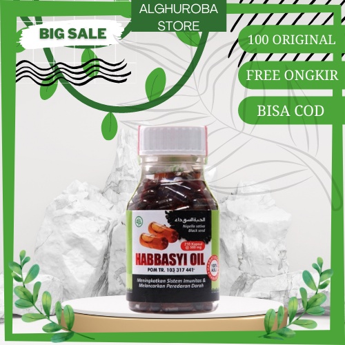 Habbasyi Oil Murni 210 Kapsul | Habbatussauda | Habbatussauda MURNI