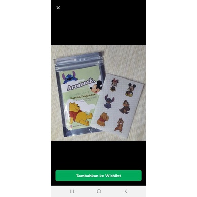 stiker masker aroma matcha