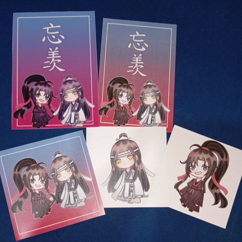 Set Postcard + Artprint MDZS Lan Zhan and Wei Ying Fanart