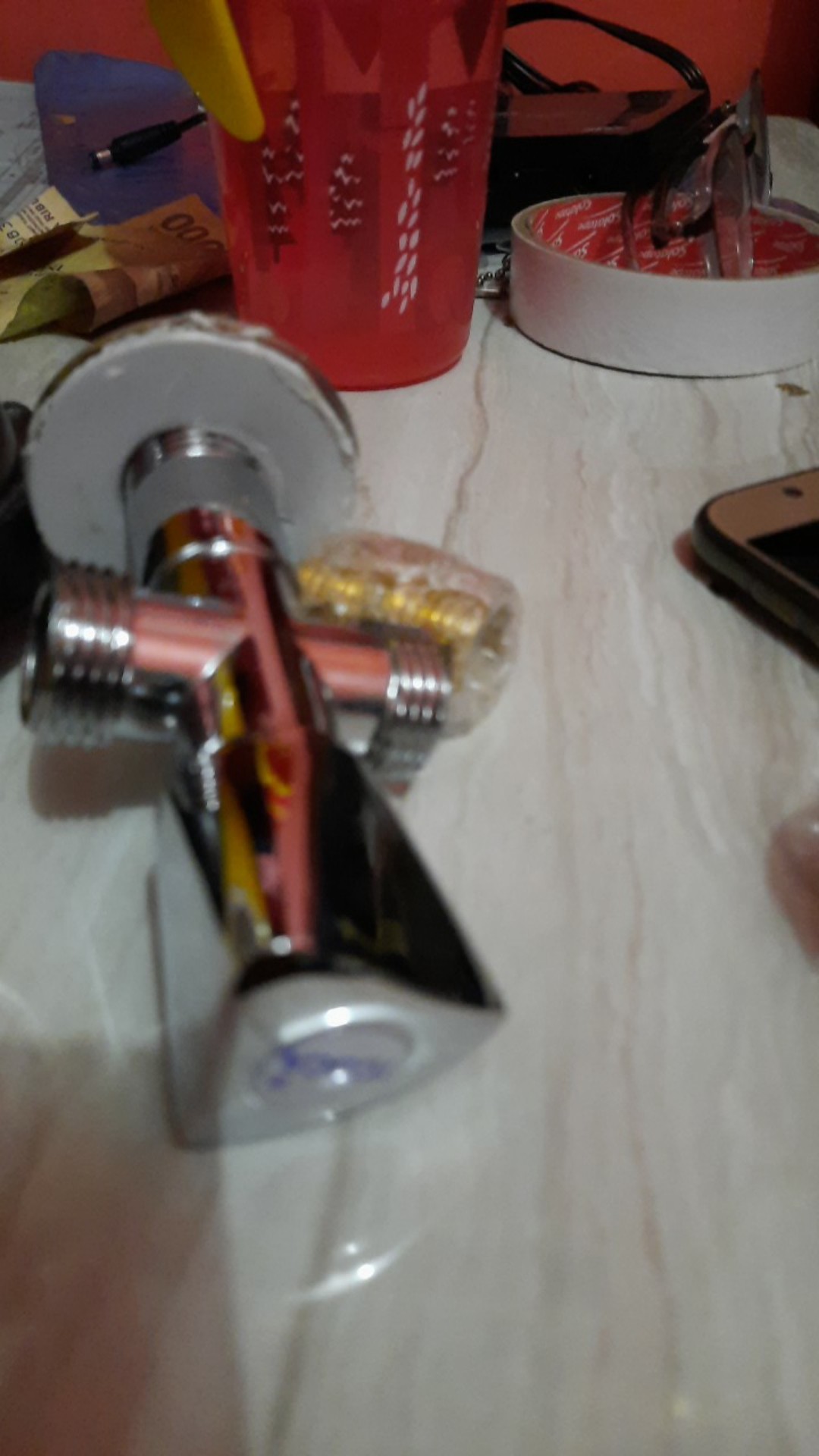 Kran Shower Cabang Keran Toilet Closet 2 Lubang Bidet