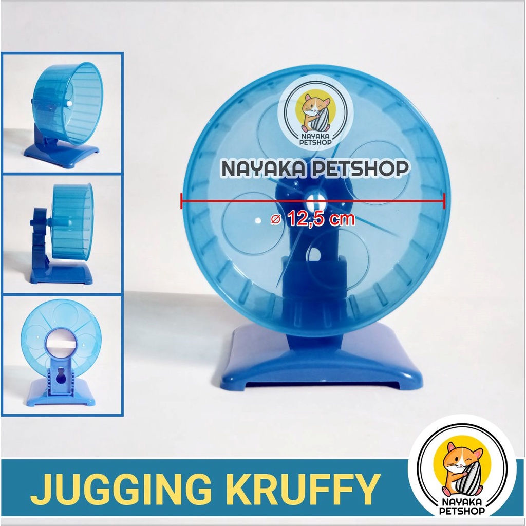 Jugging Kruffy Kincir Hamster Jogging Wheel Running Ball Roda Rolling Exercise