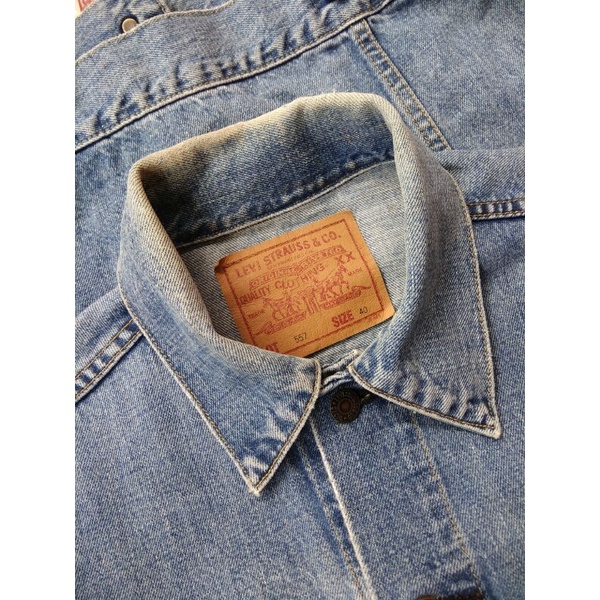 Vintage Repro 60s Levis 557 Big E Used Look Trucker Jacket Japan