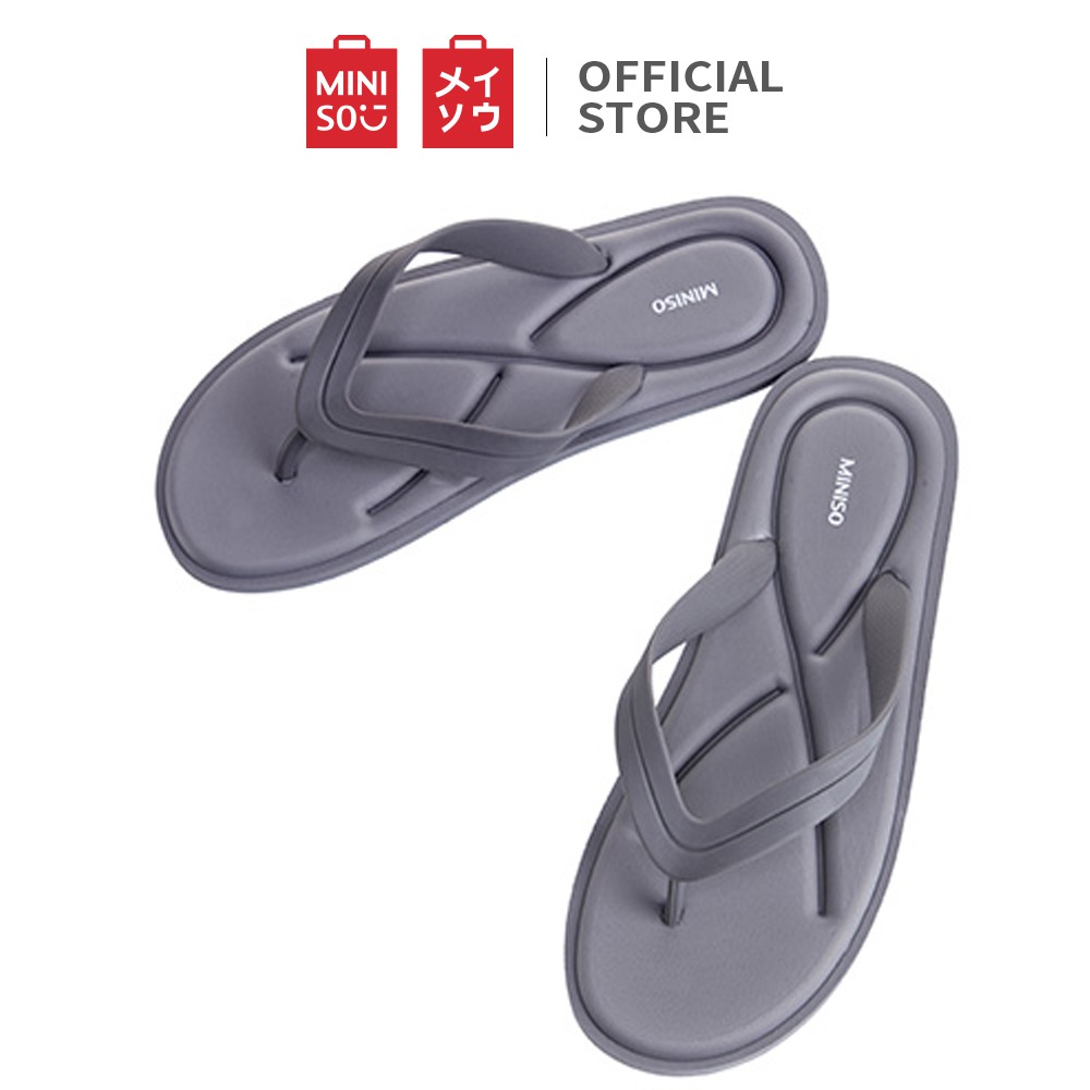  MINISO  Sandal  Jepit  Flip Flops Pantai Pria Lucu Lembut 