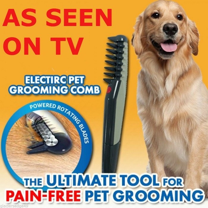 Knot Out Electric Pet Grooming Comb Sisir Grooming Electrik Merapihkan Bulu Hewan 300gr