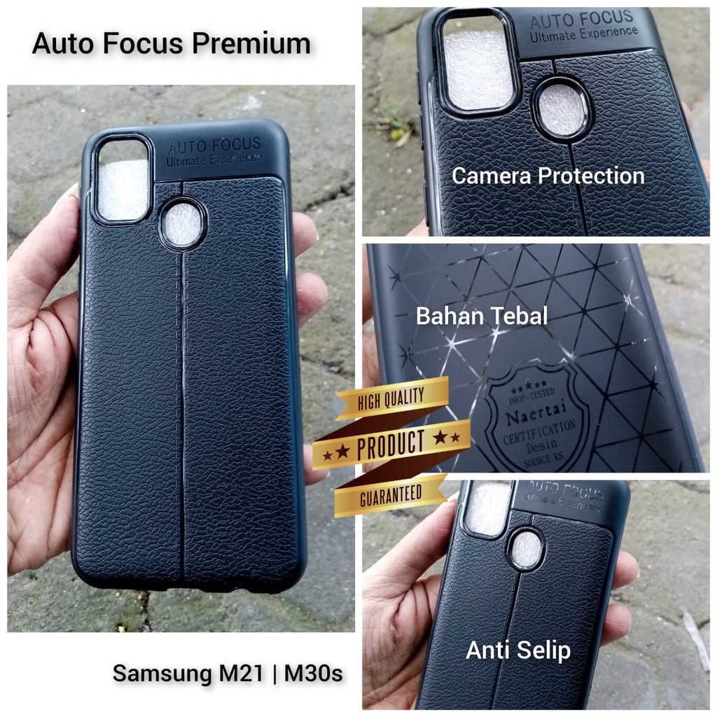Case Auto Focus Samsung M21 M30S A11 M11 M31 Premium Leather