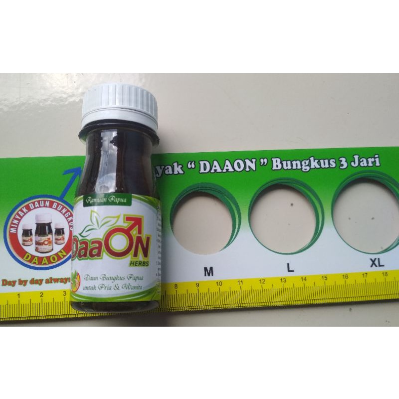 minyak pembesar Daaon bungkus 3 jari  original papua