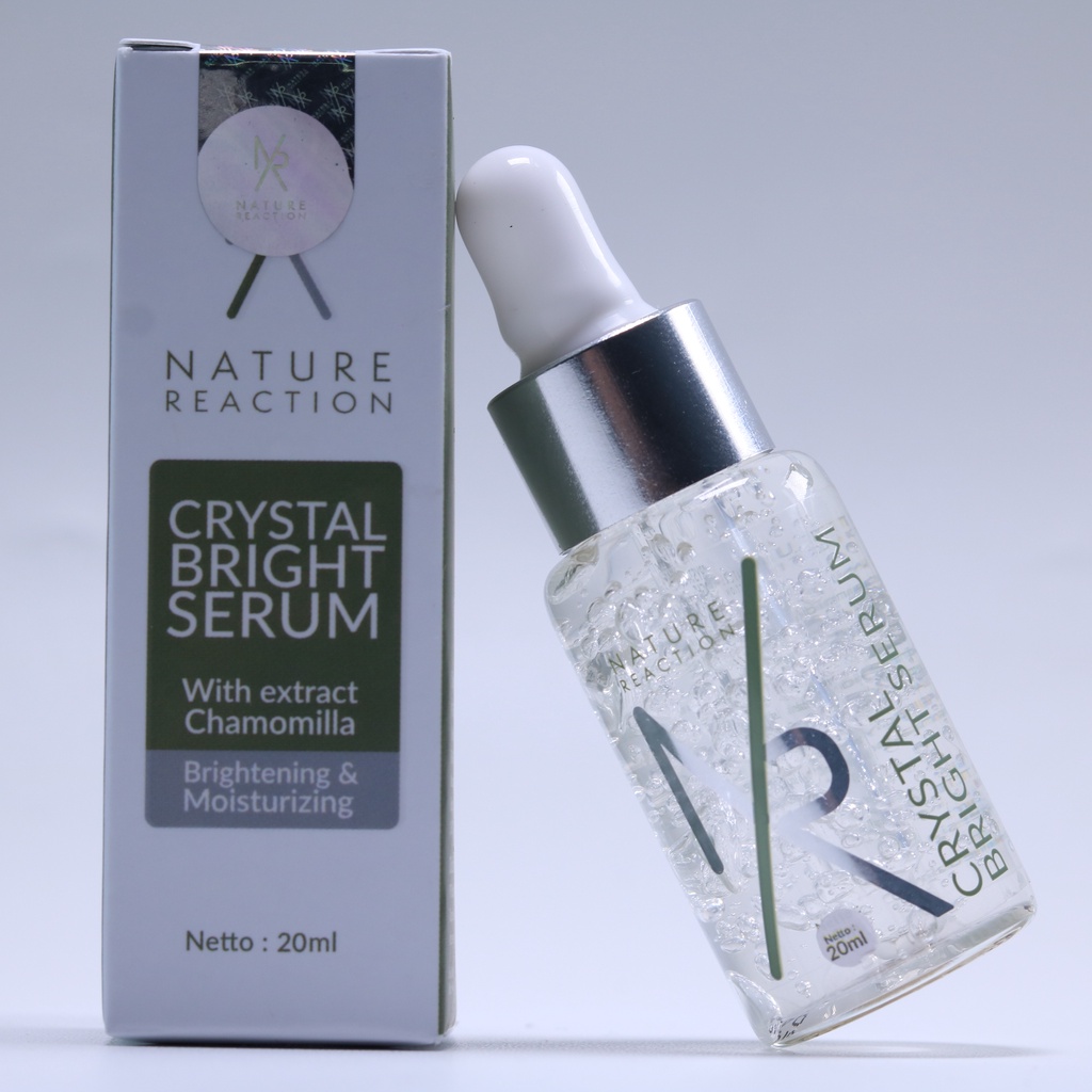 NR Nature Reaction Bright Serum Pencerah Wajah Penghilang Bekas Jerawat Glowing BPOM Halal MUI