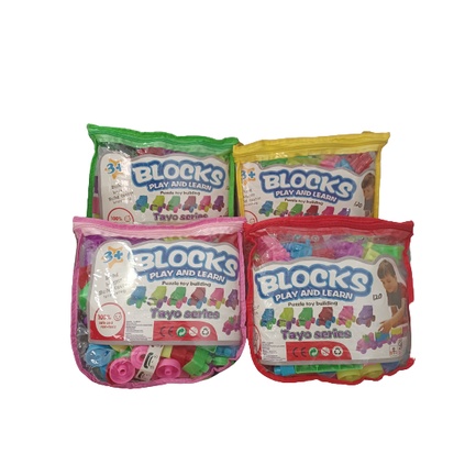 Mainan Edukasi Edukatif Kreatif DIY Anak Lego Blok Block Balok Susun Balok Isi 120 pcs