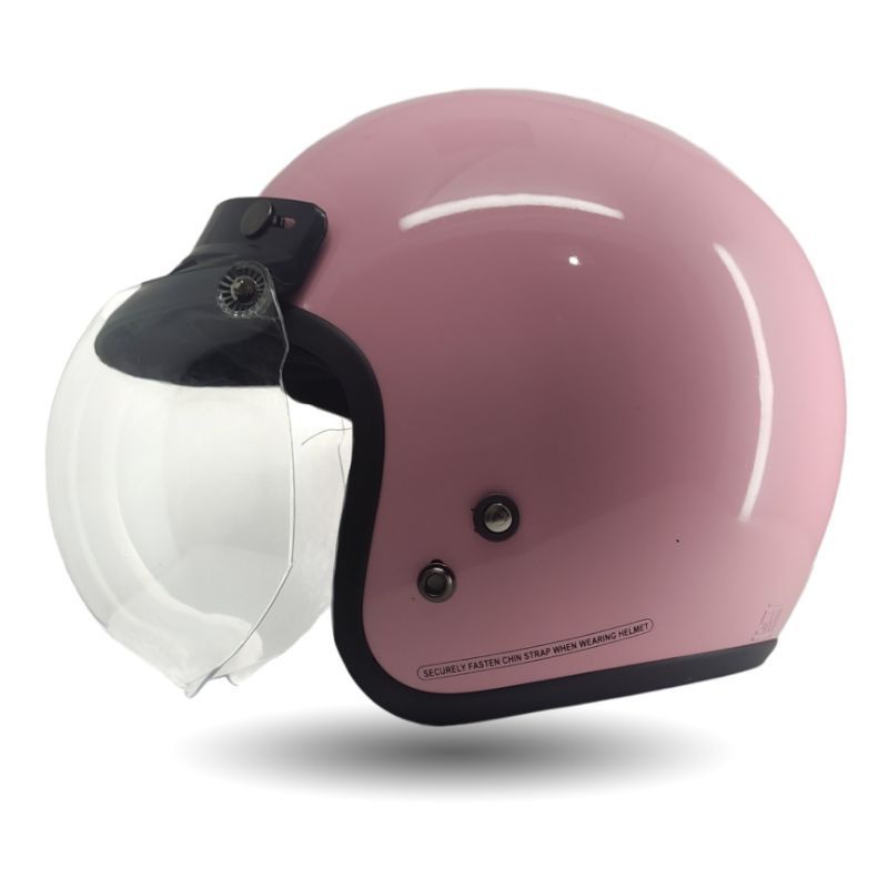 HELM BOGO POLOS FUL LEHER ORIGINAL SNI