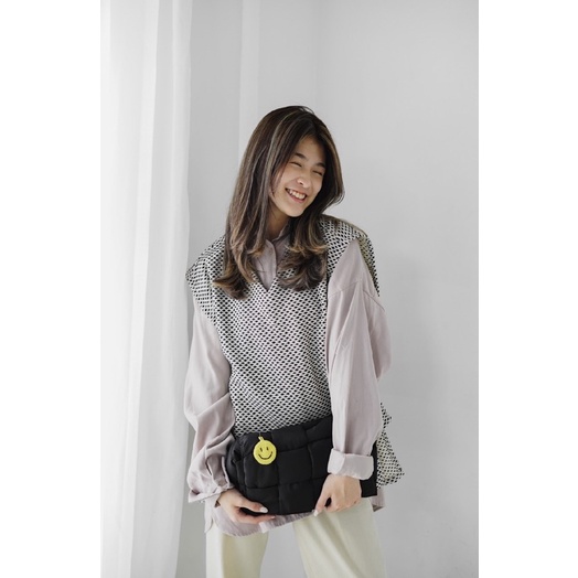 VEST OUTER TWEED KOREAN STYLE