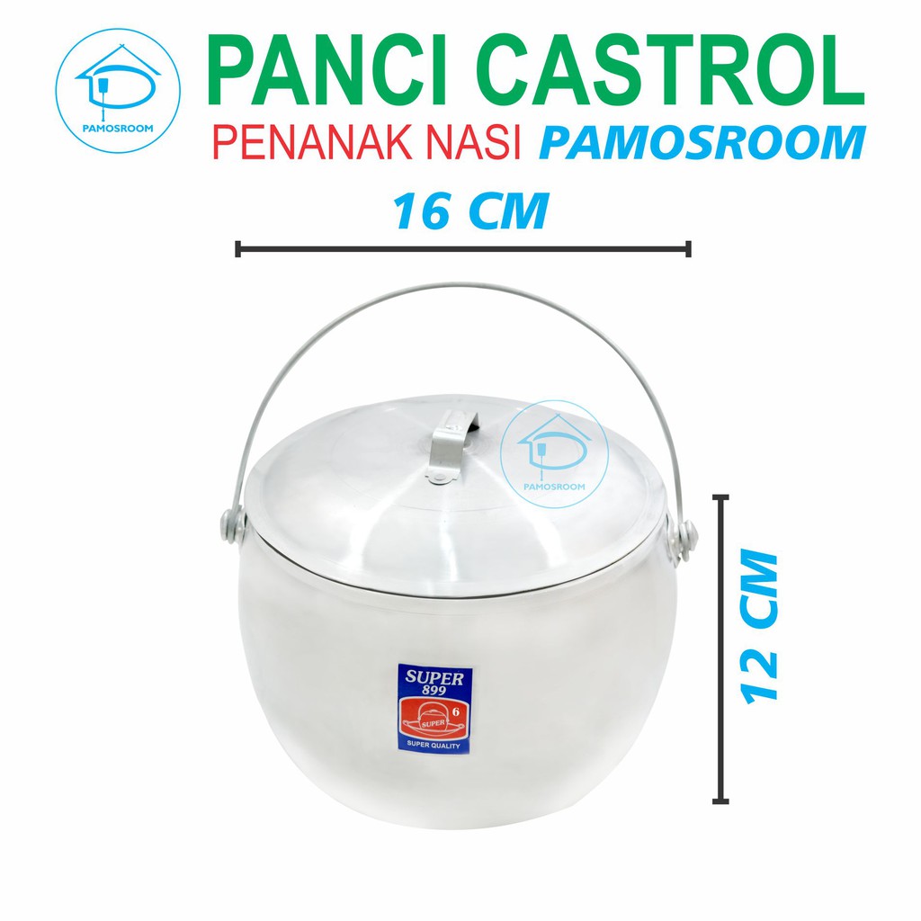 Pamosroom Castrol Liwet 17cm No 6 Panci Penanak Nasi Liwet