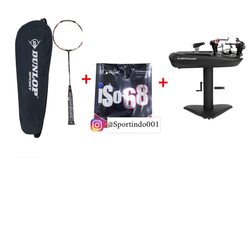 Raket Badminton DUNLOP Bio Mimetic Tour 1000 (Komplit Dengan Senar+Grip)