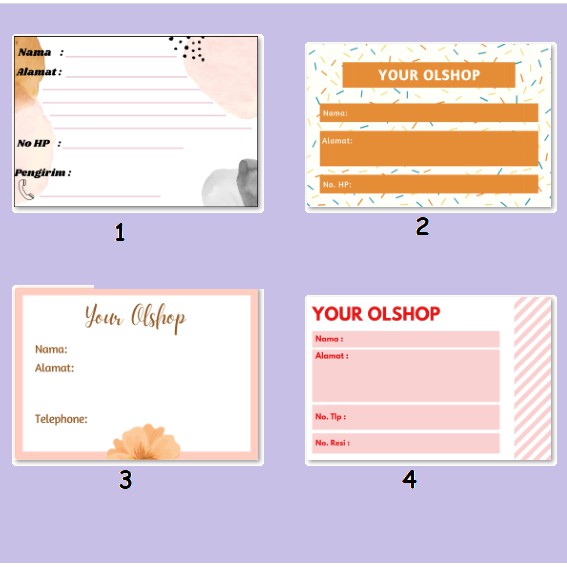 

LABEL PENGIRIMAN MURAH - LABEL PACKAGING OLSHOP MURAH