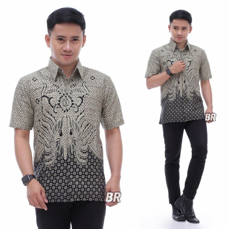 Baju Batik Pria Katun Premium Pendek and Panjang Seragam Motif Terbaru size M L XL XXL