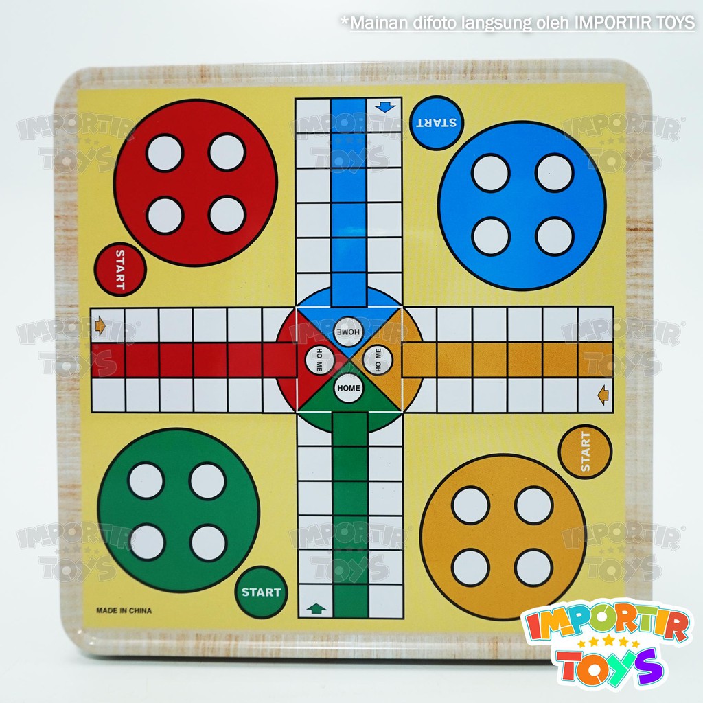 Mainan Papan Catur dan Ludo 2 in 1 Lengkap Magnet Keren Berkualitas