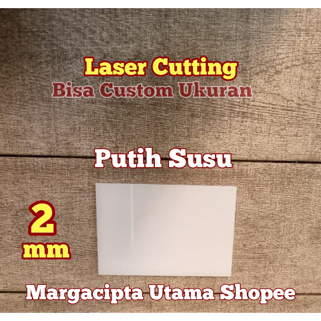 Acrylic Laser Cutting 2mm 60x120cm Akrilik Putih Susu 120x60cm Potongan