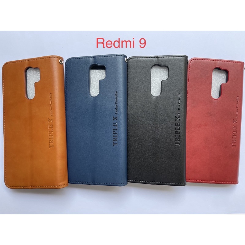 Leather Wallet Flip New Redmi 9