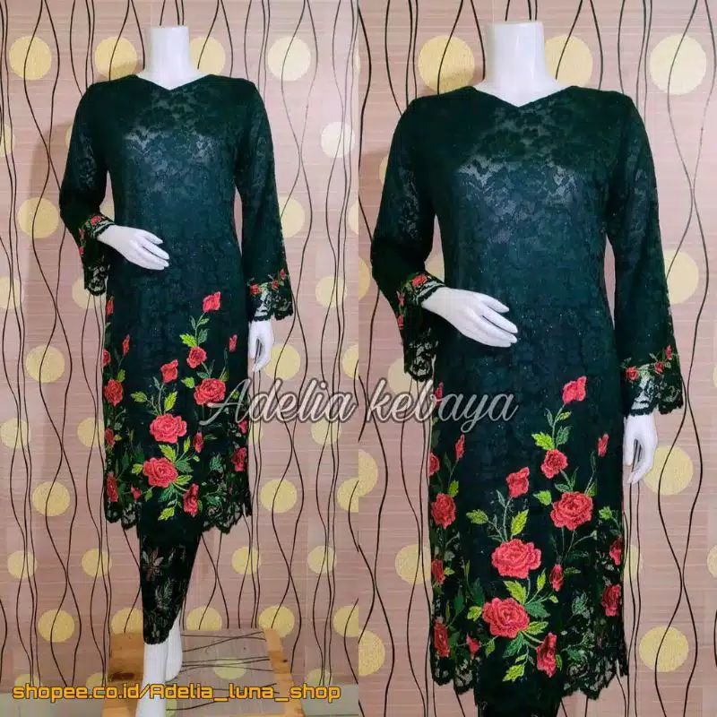 PRODUK ORIGINAL SETELAN KEBAYA HANABI/TUNIK BRUKAT /TUNIK BORDIR/KEBAYA BRUKAT /KEBAYA MODERN