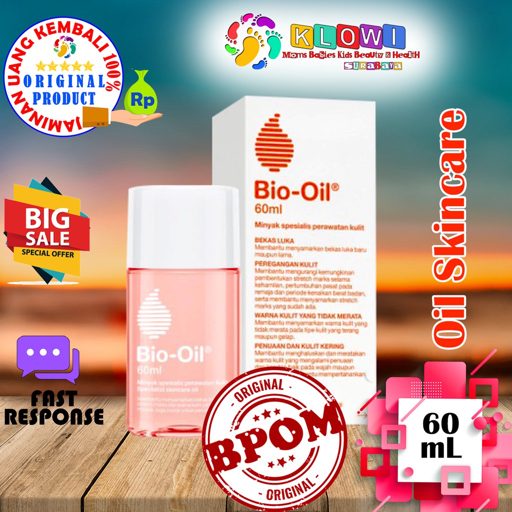 Bio Oil 25-200ml/ Penghilang Bekas Luka / Strech Mark / Penghilang Bekas Jerawat /Bio-Oil / ORI BPOM