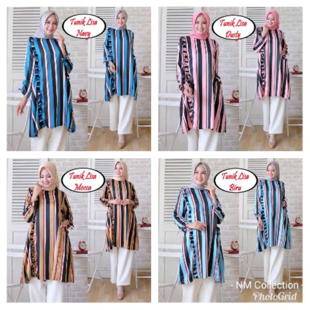 Tunik lisa tunic wanita murah bahan maxmara