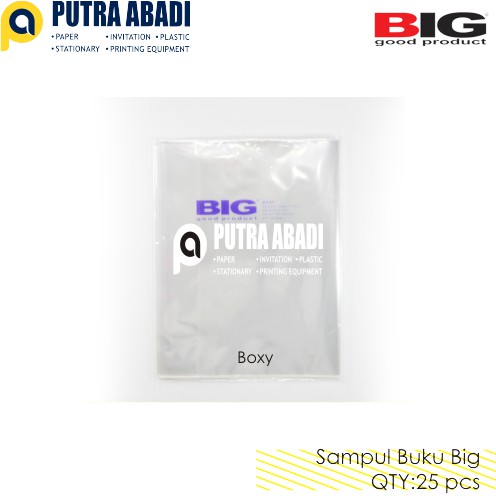 

Sampul Buku Boxy BIG OPP Lem Sealing (isi 25 lembar)