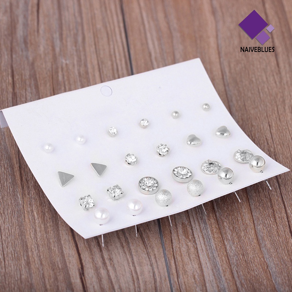 12 Pasang Anting Stud Aneka Bentuk Untuk Wanita